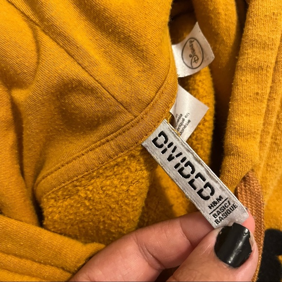 H&M x Disney Yellow Mickey Hoodie, Medium - Picture 5 of 8